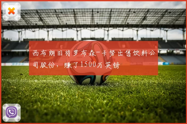 西布朗旧将罗布森-卡努出售饮料公司股份，赚了1500万英镑