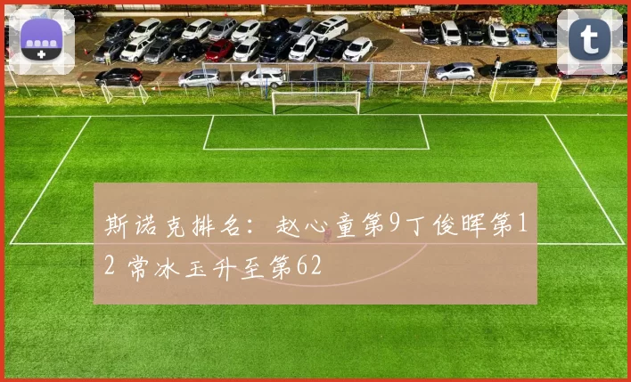 斯诺克排名：赵心童第9丁俊晖第12 常冰玉升至第62